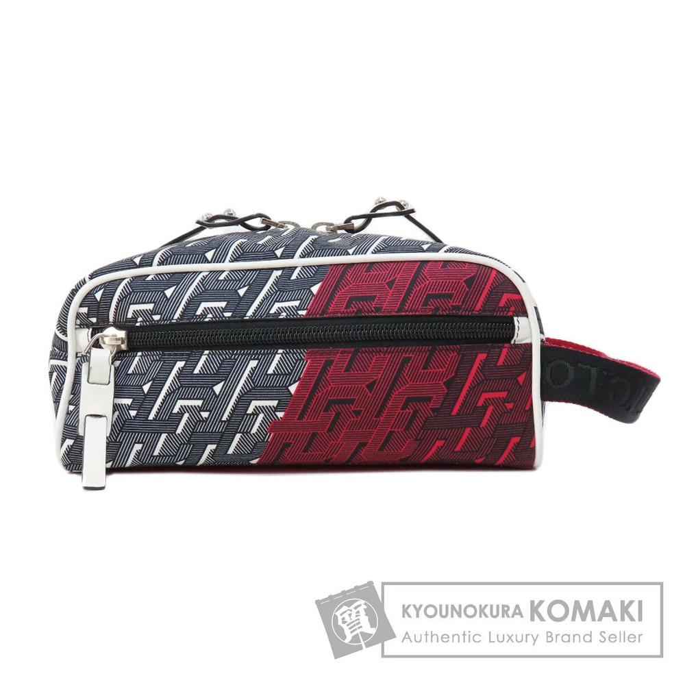 Christian Louboutin all over canvas clutch bag